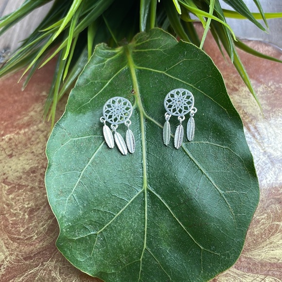 “Dreamcatcher” styled Metal Earrings. Brand New. - Picture 2 of 3